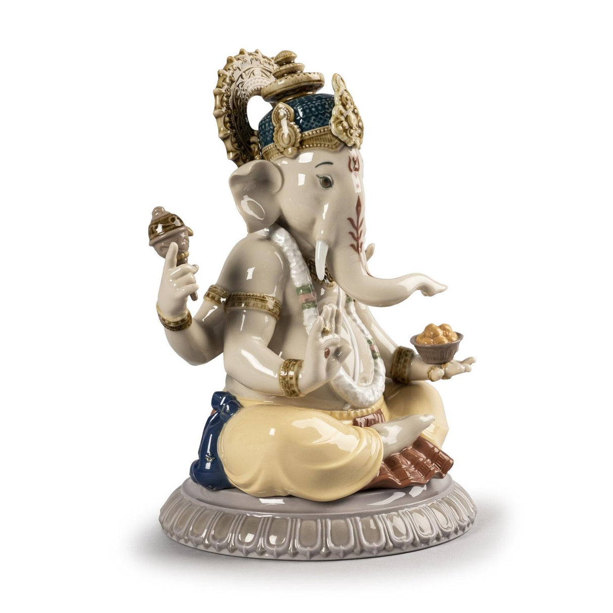 Lladró Figura Lord Ganesha 24x16cm Porcellana