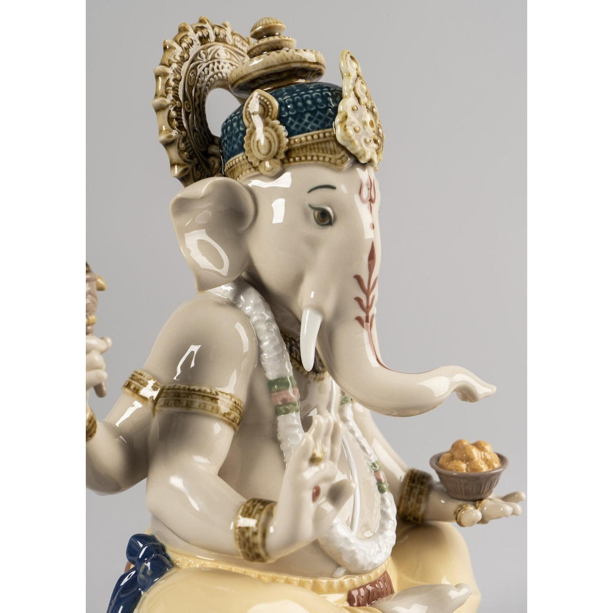 Lladró Figura Lord Ganesha 24x16cm Porcellana