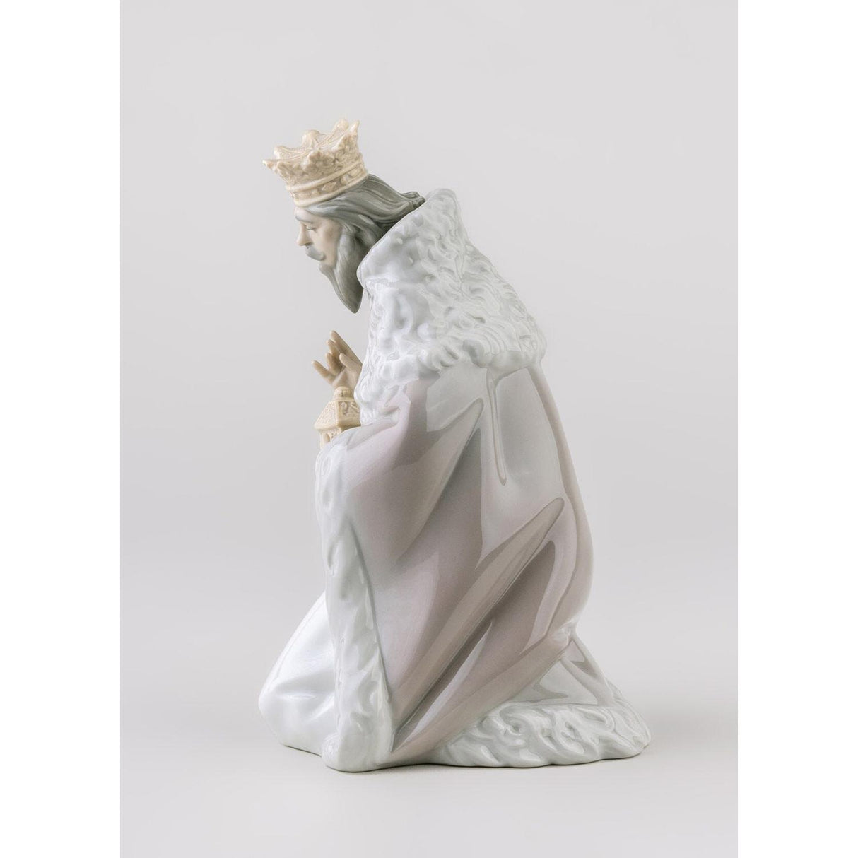 LLADRO' Figurina Natività Re Gaspare II 24x15cm Porcellana