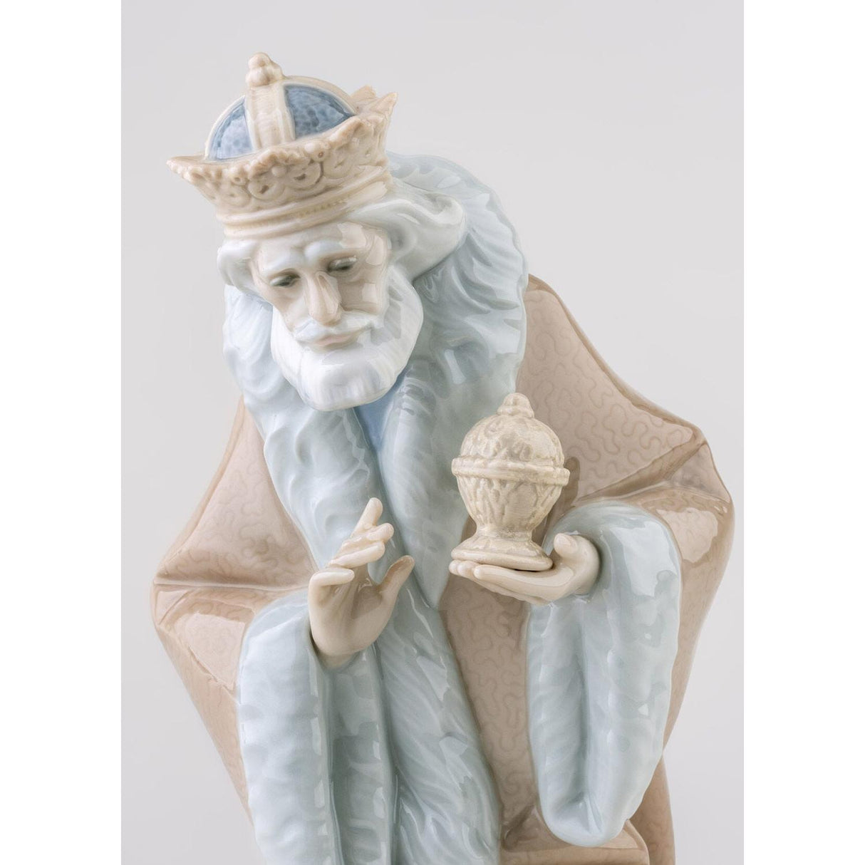 Lladró Figurina Natività Re Melchiorre II 24x16cm Porcellana