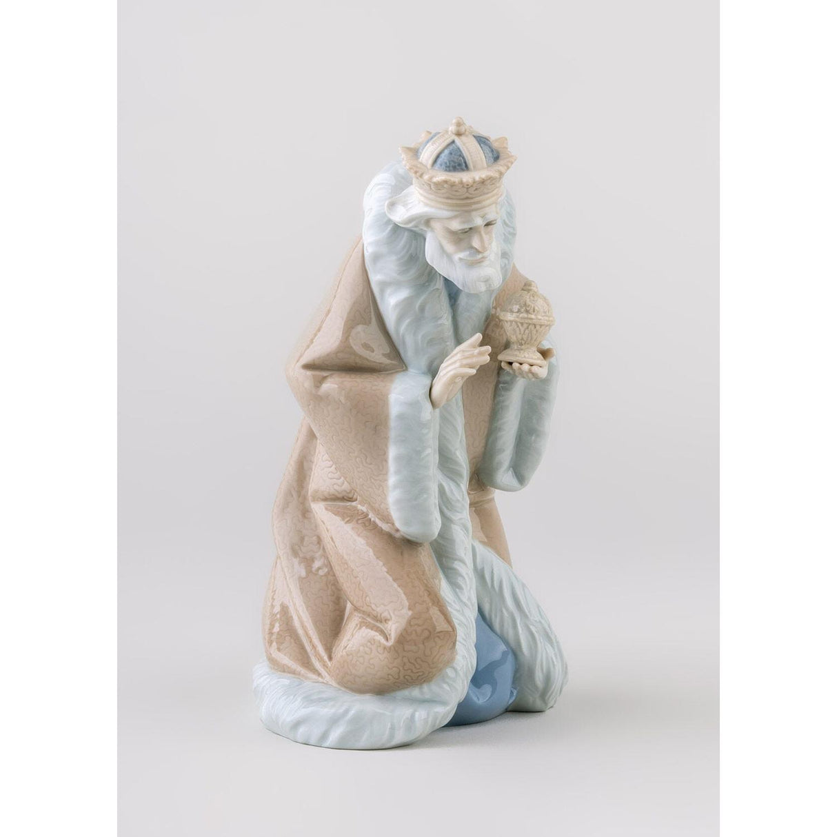 Lladró Figurina Natività Re Melchiorre II 24x16cm Porcellana