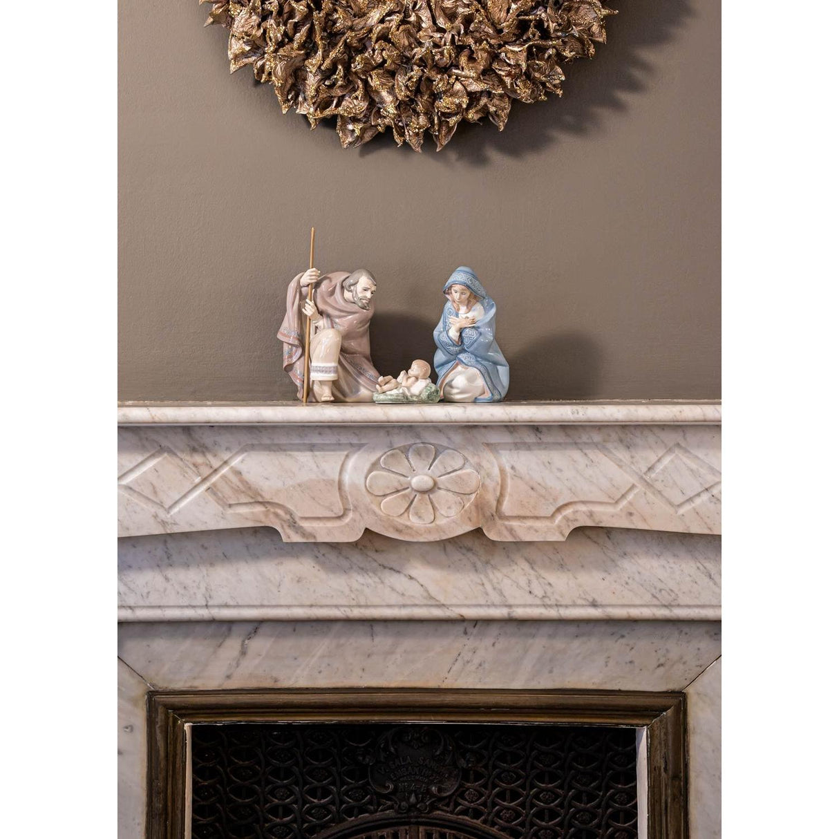 Lladró Set Natività Bianco Natale 22x44cm Porcellana