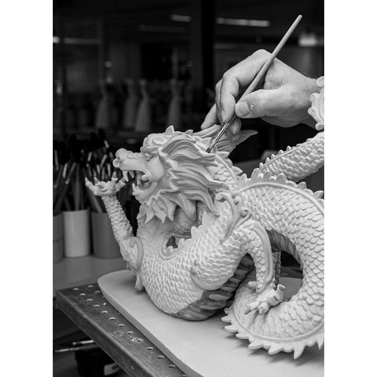 Lladró Scultura Dragone Maestoso 26x31cm Porcellana