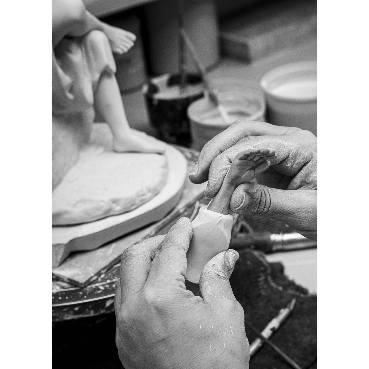 Lladró Figurina Sai Baba 26x18cm Porcellana