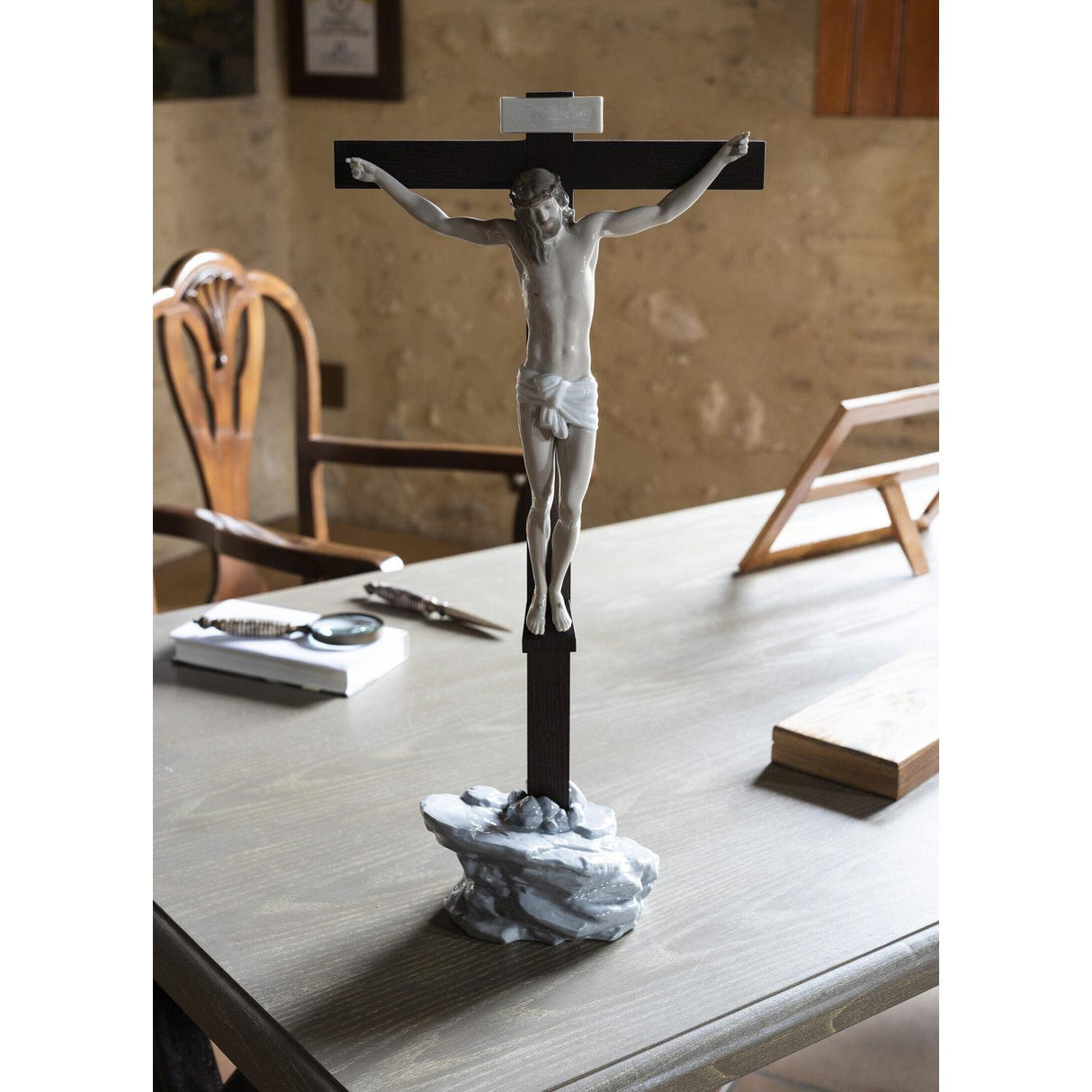 LLADRO' Figurina Il Nostro Salvatore Soprammobile 60x28cm Porcellana