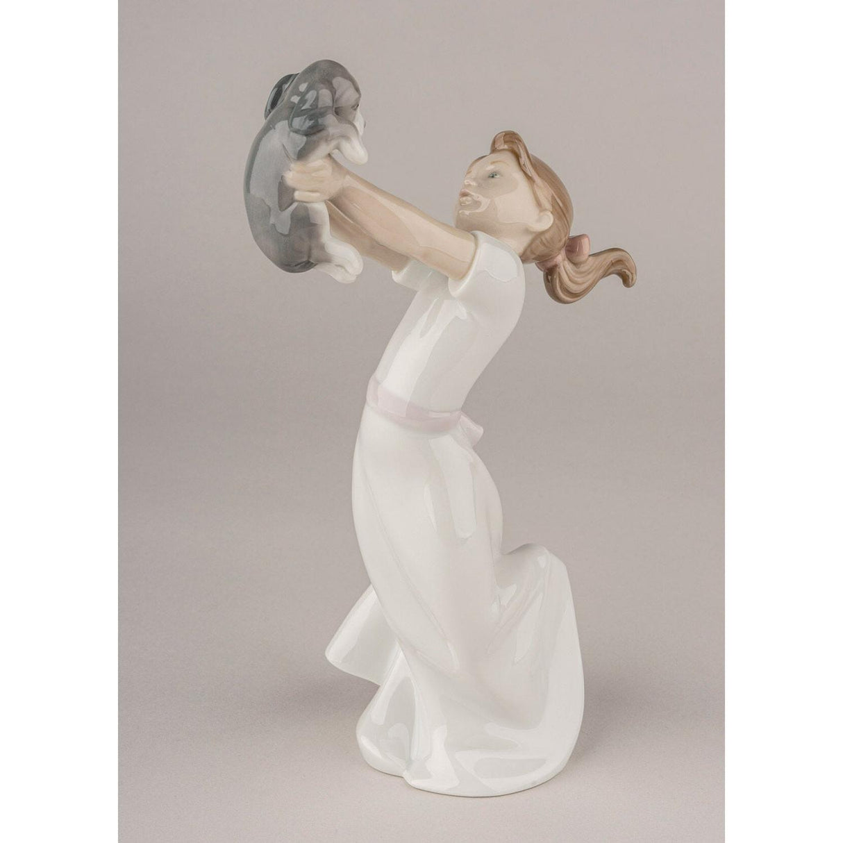 Lladró Figurina Bimba Diventeremo Grandi Amici 22x12cm Porcellana