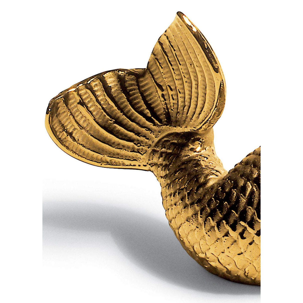 Lladró Figurina Sirena Sognando Il Mare Lustro Oro 8x16cm Porcellana