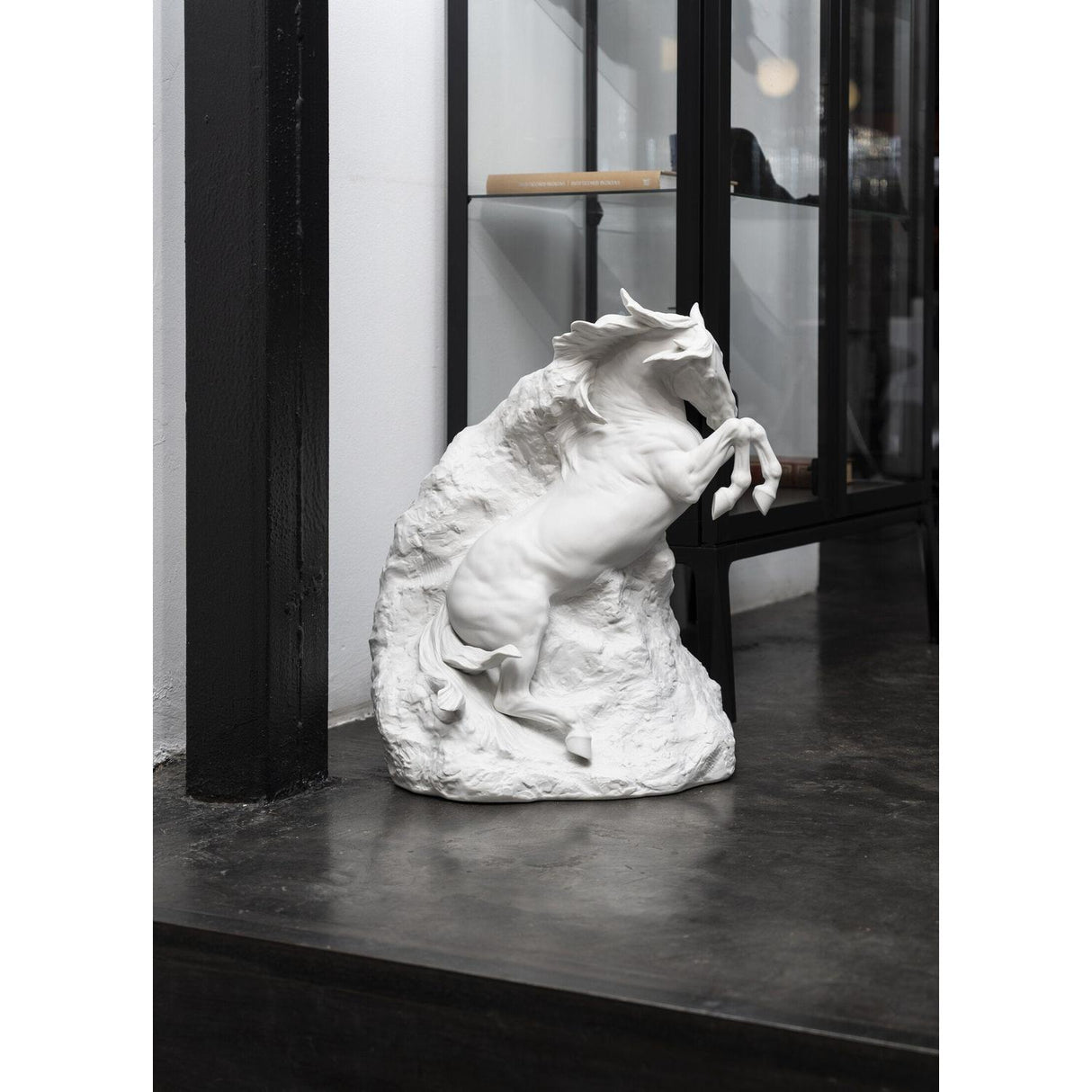 LLADRO' Scultura Cavallo Spirito Indomabile 50x36cm Porcellana