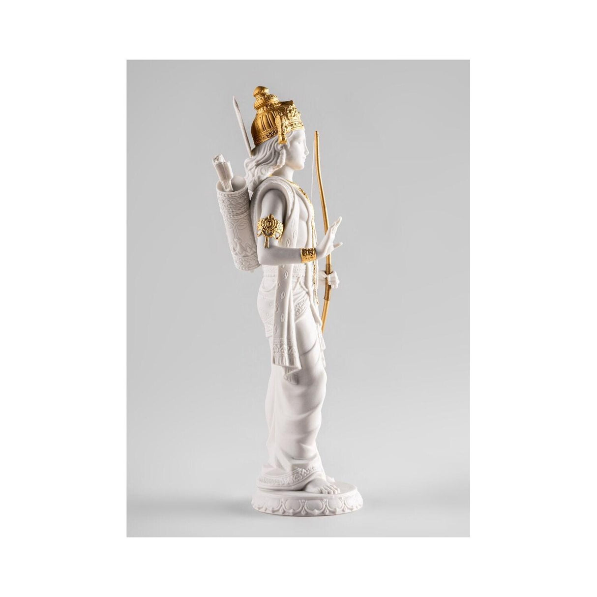 Lladró Scultura Rama Lustro Oro 30x10cm Porcellana