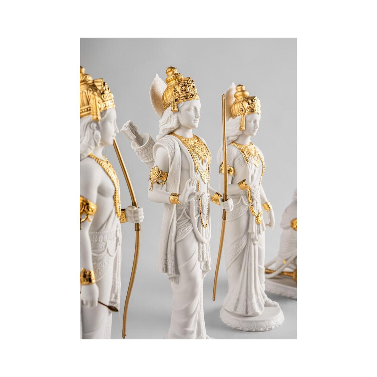 Lladró Scultura Rama Lustro Oro 30x10cm Porcellana