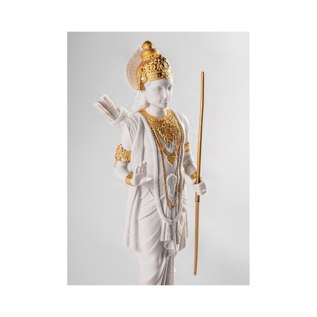 Lladró Scultura Rama Lustro Oro 30x10cm Porcellana