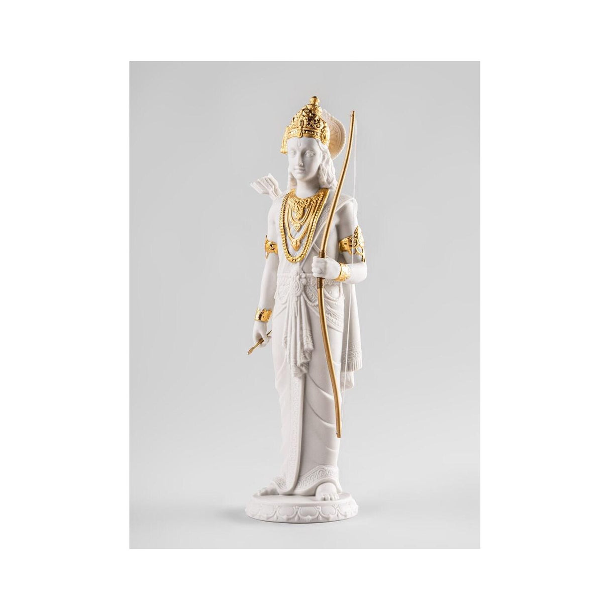 Lladró Scultura Lakshman Lustro Oro 30x10cm Porcellana