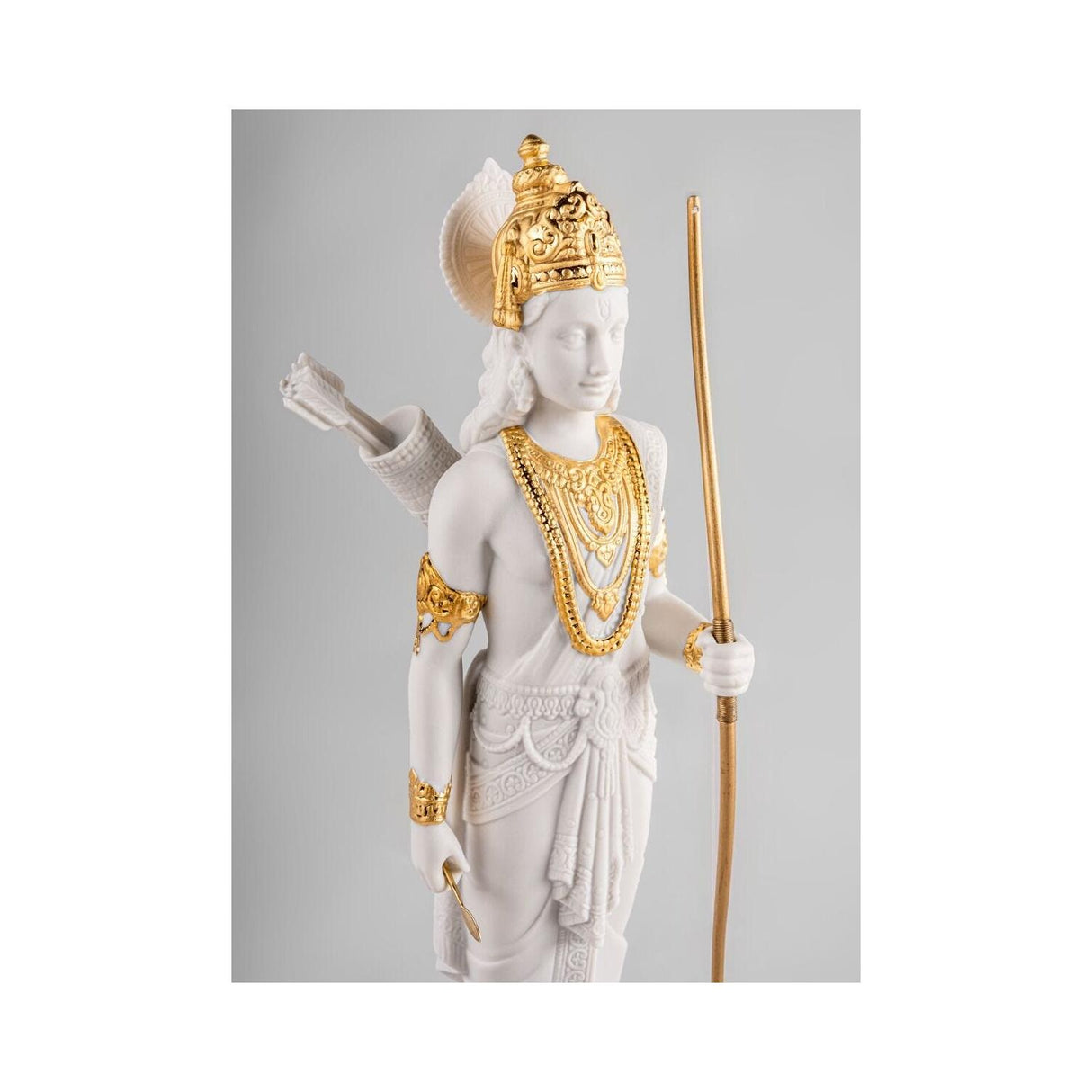 Lladró Scultura Lakshman Lustro Oro 30x10cm Porcellana