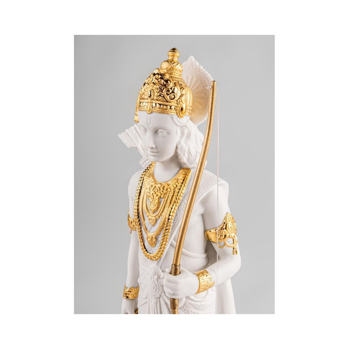 Lladró Scultura Lakshman Lustro Oro 30x10cm Porcellana