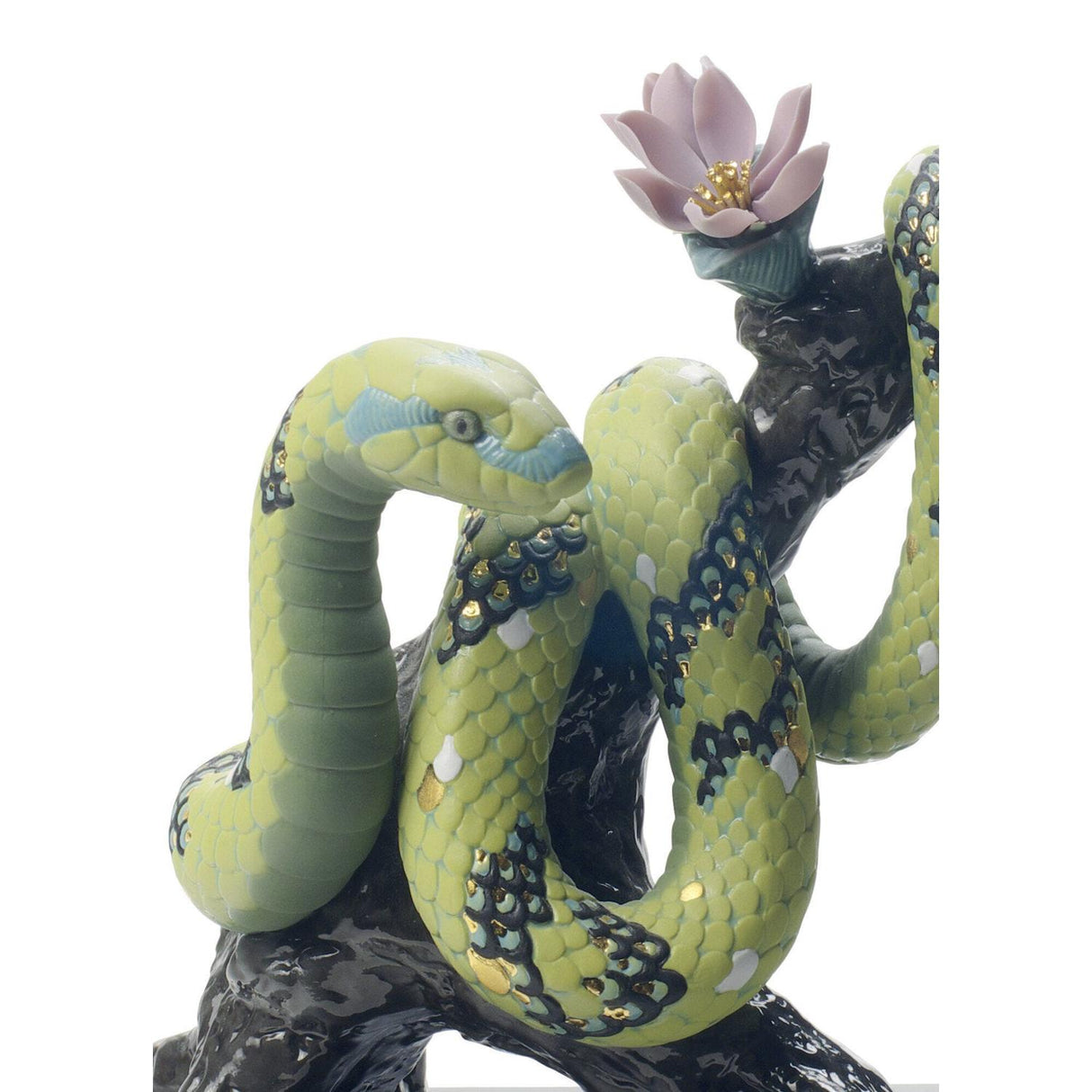 Lladró Scultura Il Serpente Edizione Limitata 19x18cm Porcellana