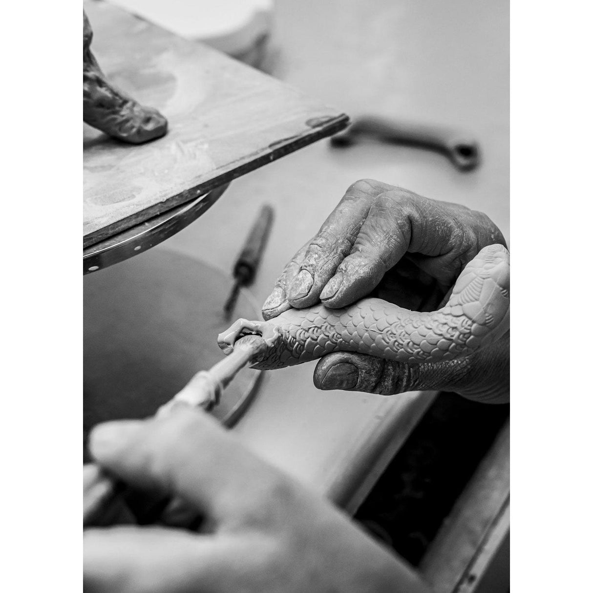 Lladró Scultura Il Serpente Edizione Limitata 19x18cm Porcellana