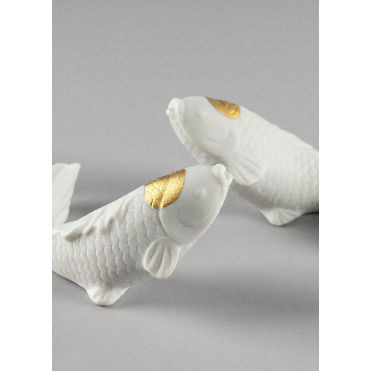 LLADRO' Accessorio Koi Dorato Lucido 4x9cm Porcellana