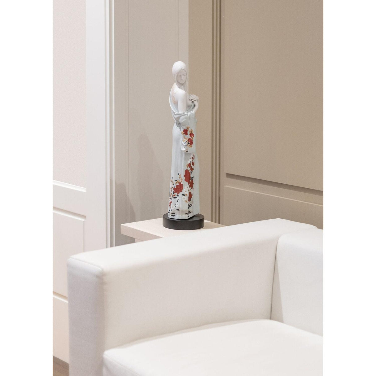 Lladró Figura la Ragazza Del Dragone 57x14cm Porcellana