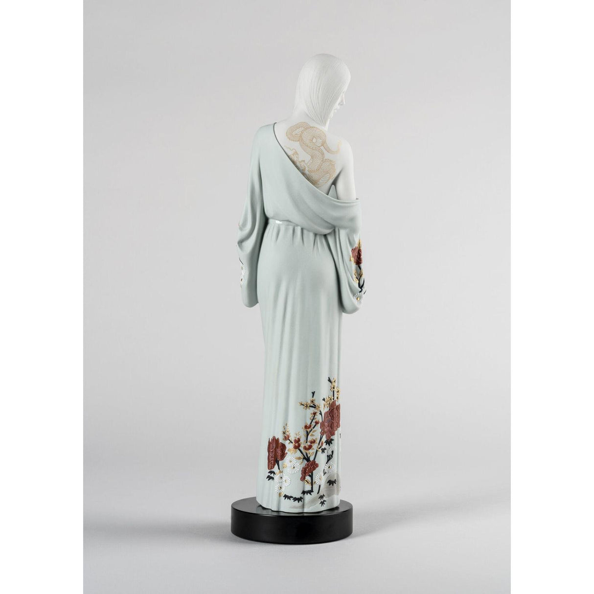 Lladró Figura la Ragazza Del Dragone 57x14cm Porcellana