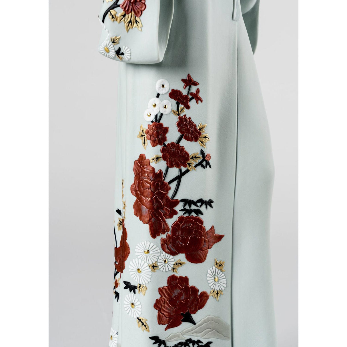 Lladró Figura la Ragazza Del Dragone 57x14cm Porcellana