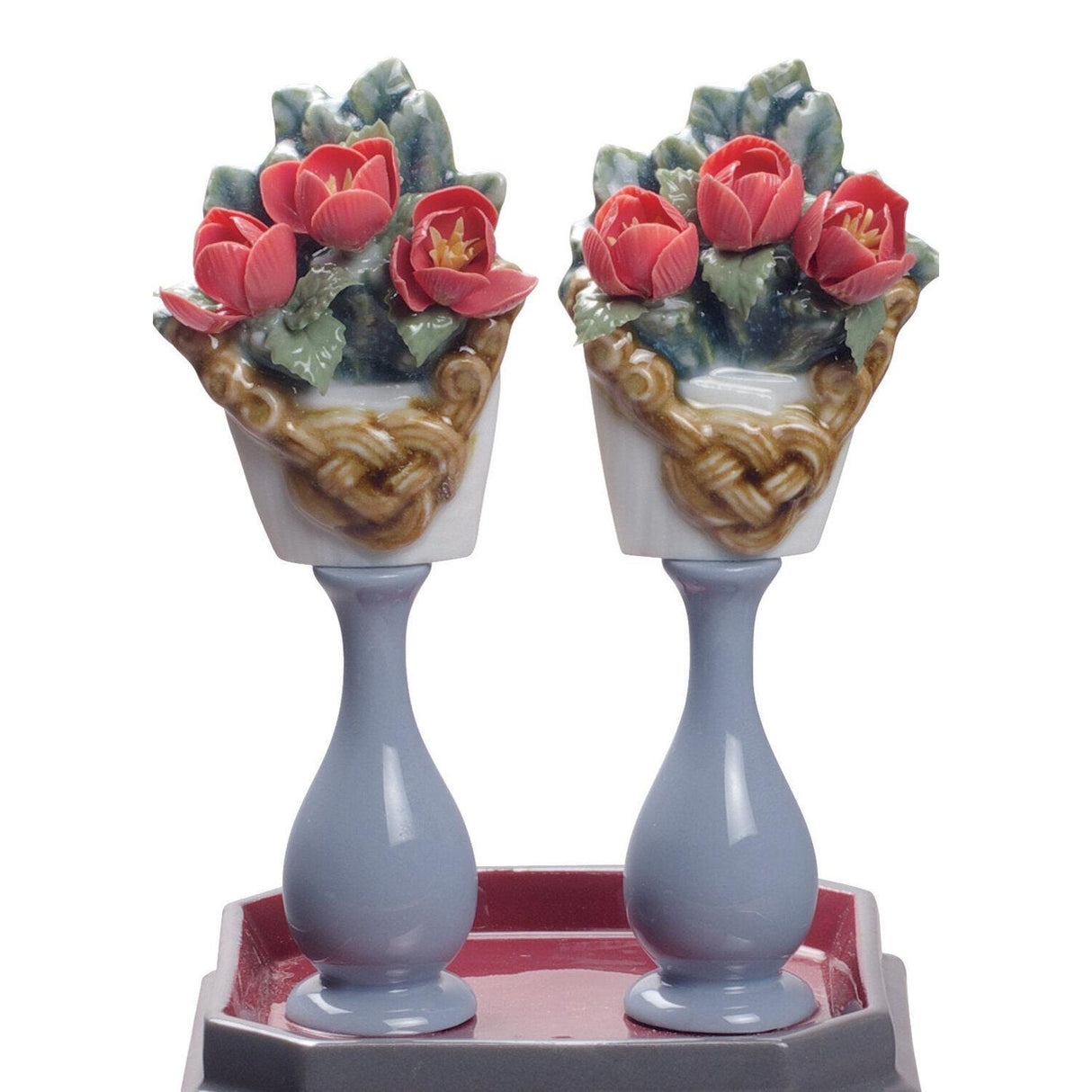 LLADRO' Figurina Tavoli per Dolci e Fiori di Pesco 16x20cm Porcellana