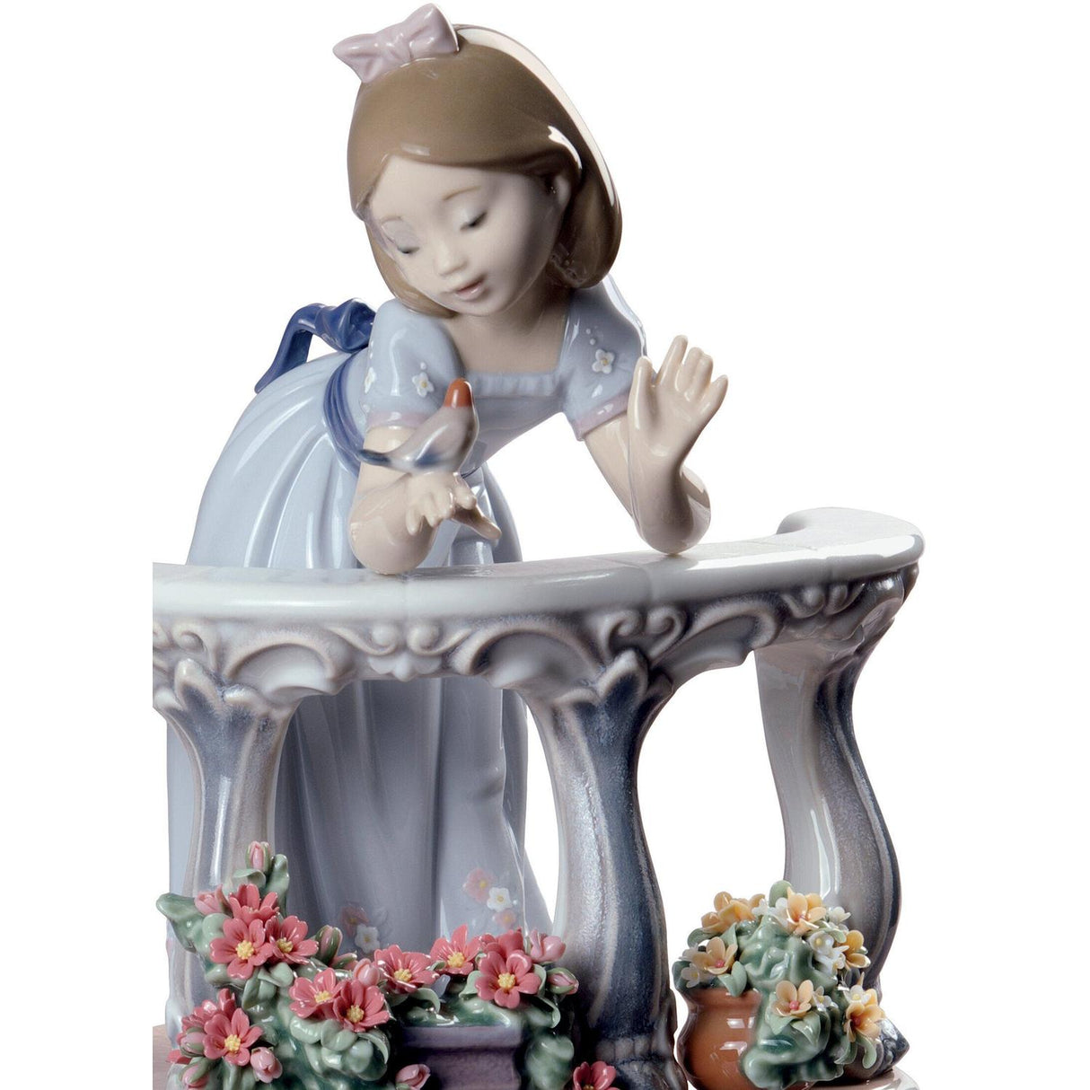 Lladró Figurina Bimba Il Risveglio Della Primavera Edizione Speciale 24x18cm Porcellana