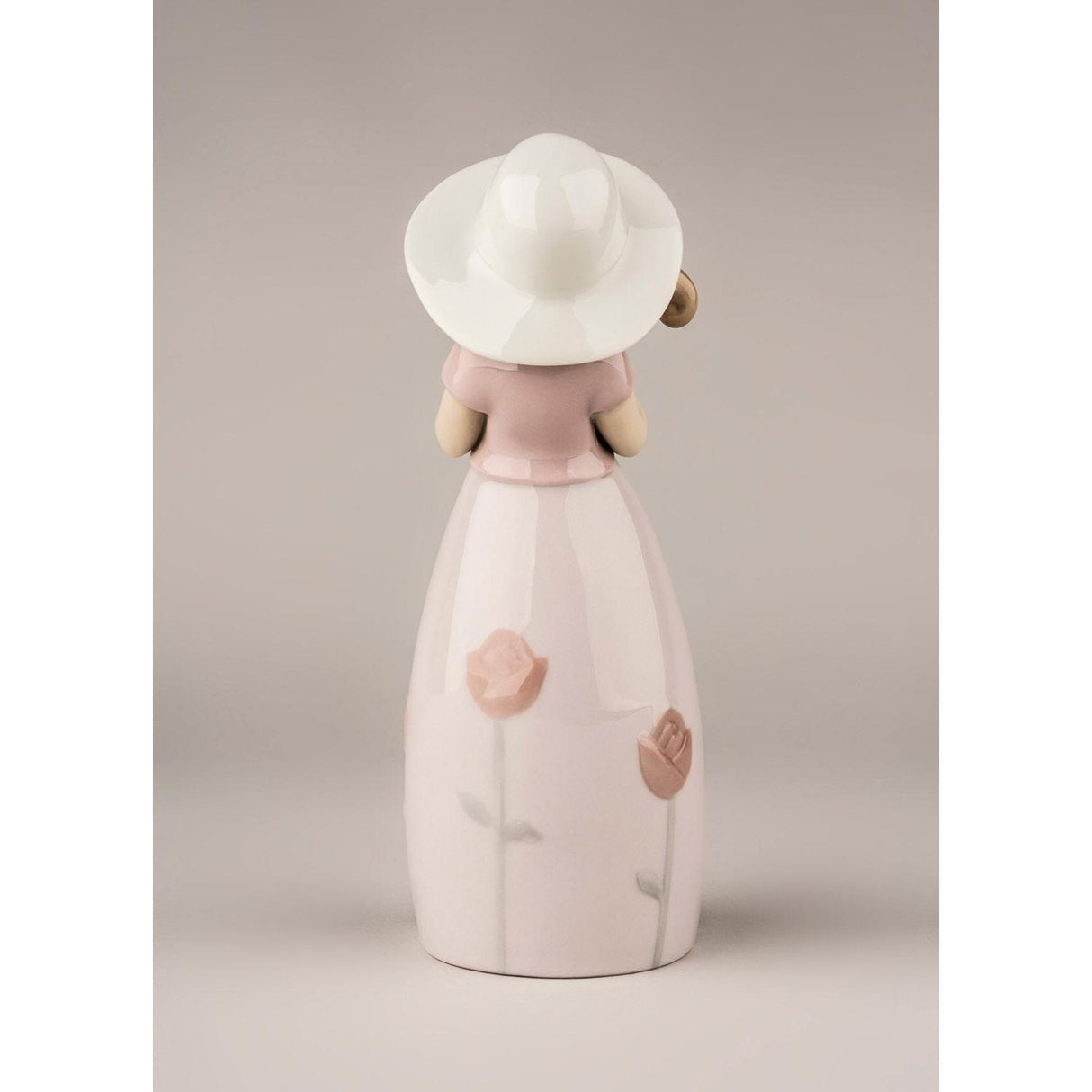 Lladró Figurina Bimba Piccola Rosa 18x8cm Porcellana