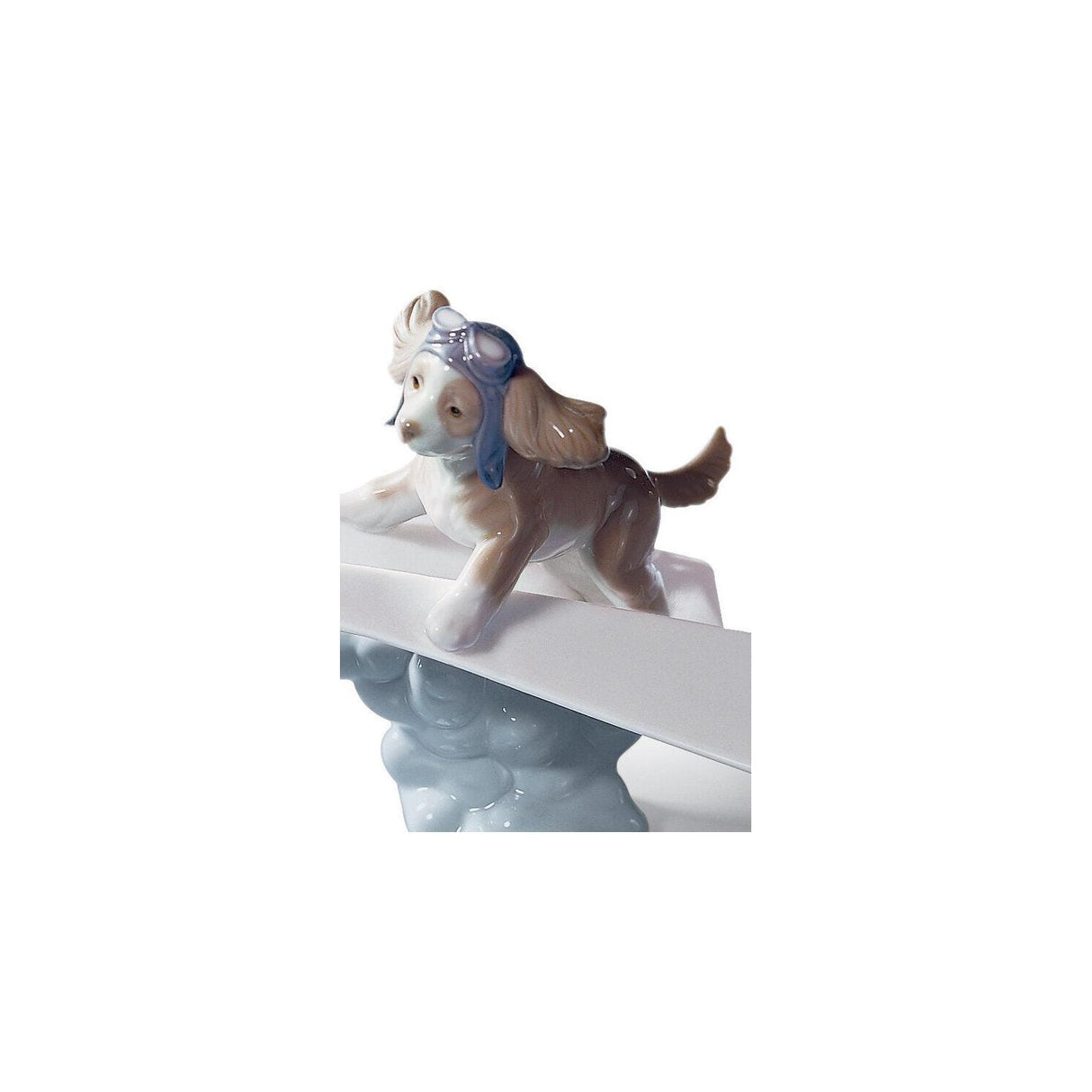 Lladró Figurina Cane L'Aereo di Carta 12x19cm Porcellana