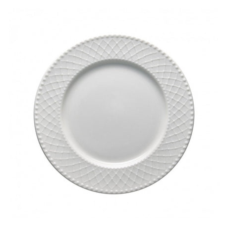 BRANDANI Burlesque Servizio Tavola Piatti Set 18 Pezzi Bianco Porcellana