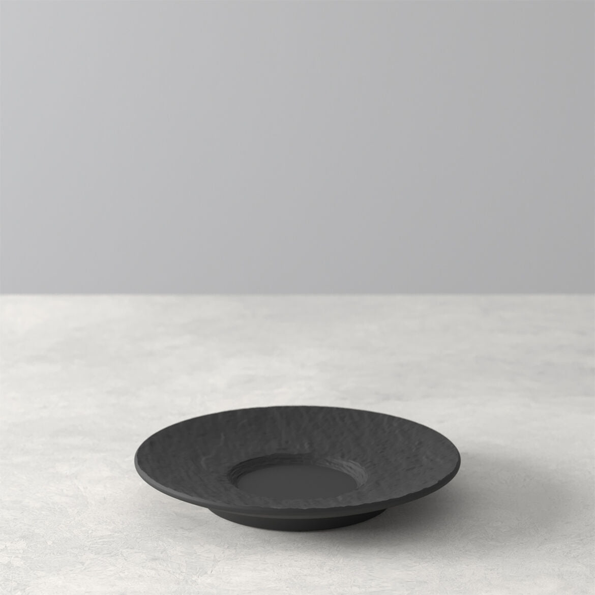 VILLEROY & BOCH Manufacture Rock Piattino per Tazzina Espresso 12cm Nero