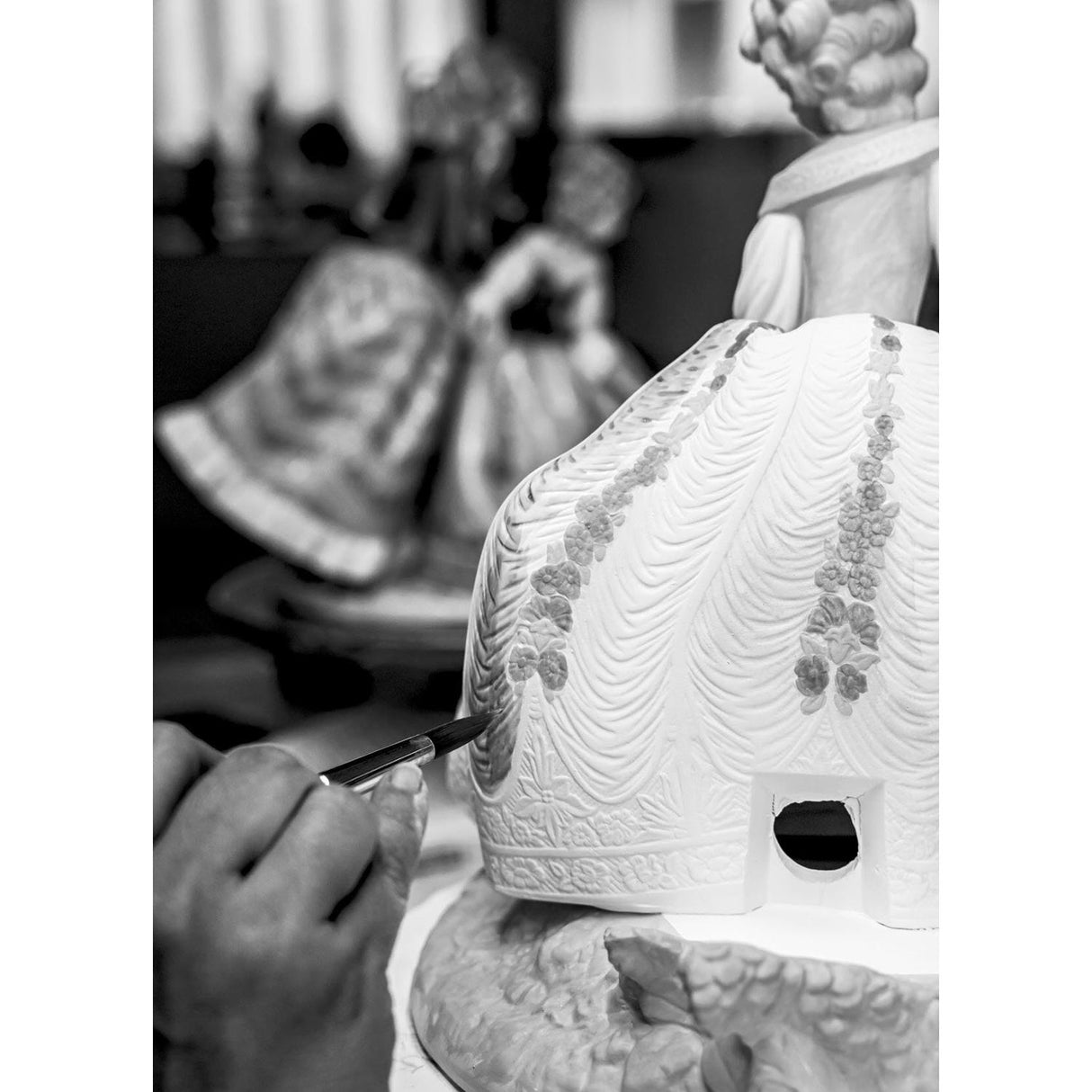 Lladró Scultura Tre Sorelle Edizione Limitata 35x34cm Porcellana