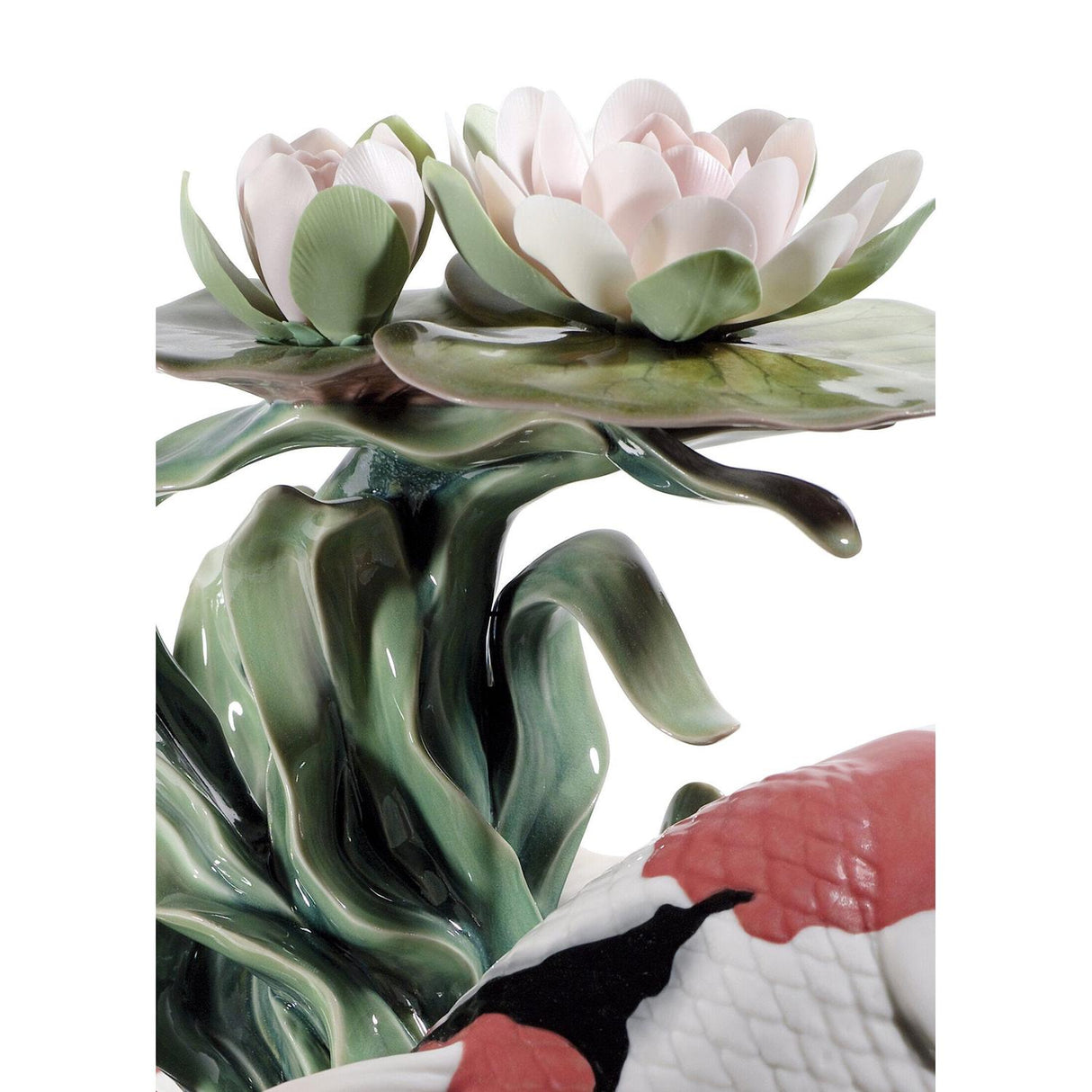 Lladró Scultura Carpe Koi Edizione Limitata 46x29cm Porcellana