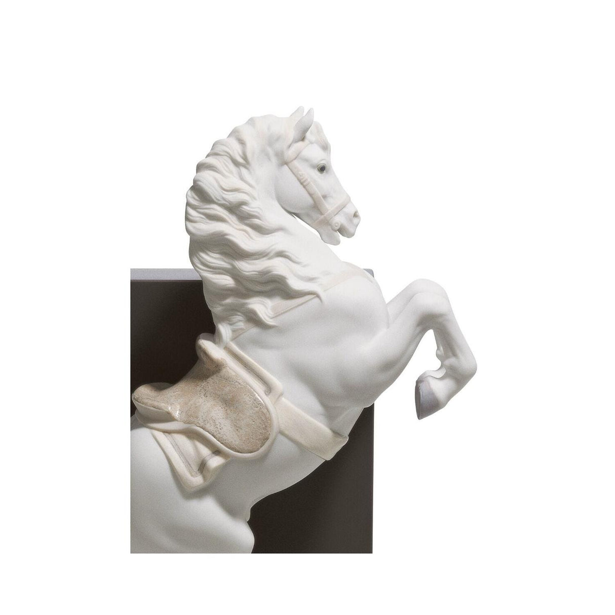 Lladró Figurina Cavallo in Courbette 33x22cm Porcellana