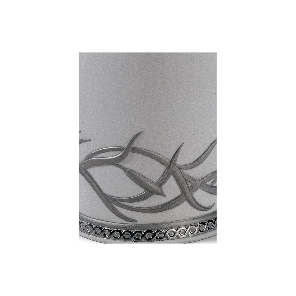 Lladró Figurina Anfora Aironi Cinerini Lustro Argento 30x17cm Porcellana