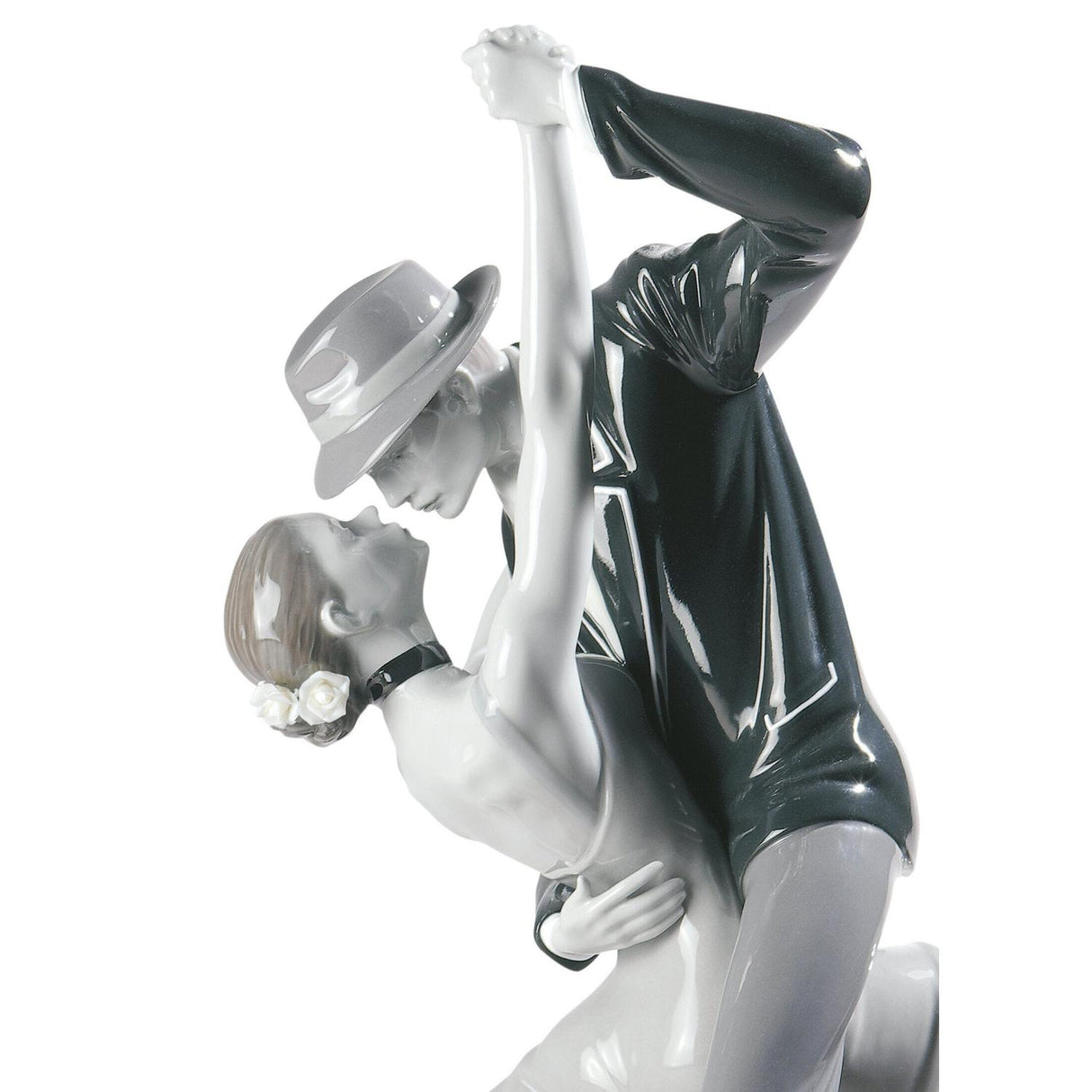 Lladró Figurina Coppia Tango Appassionato Edizione Limitata 37x37cm Porcellana