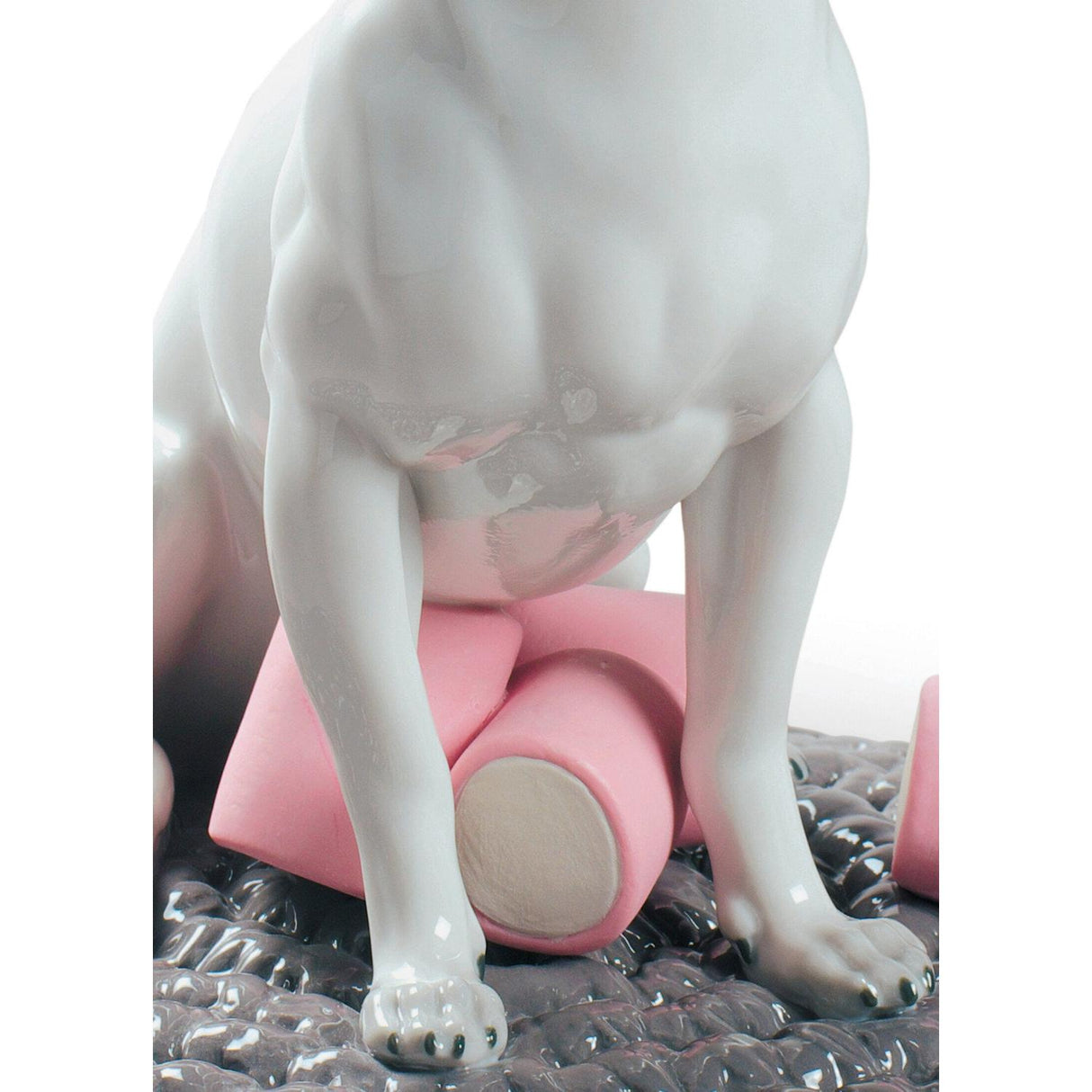 Lladró Figurina Chihuahua con Marshmallows 24x20cm Porcellana