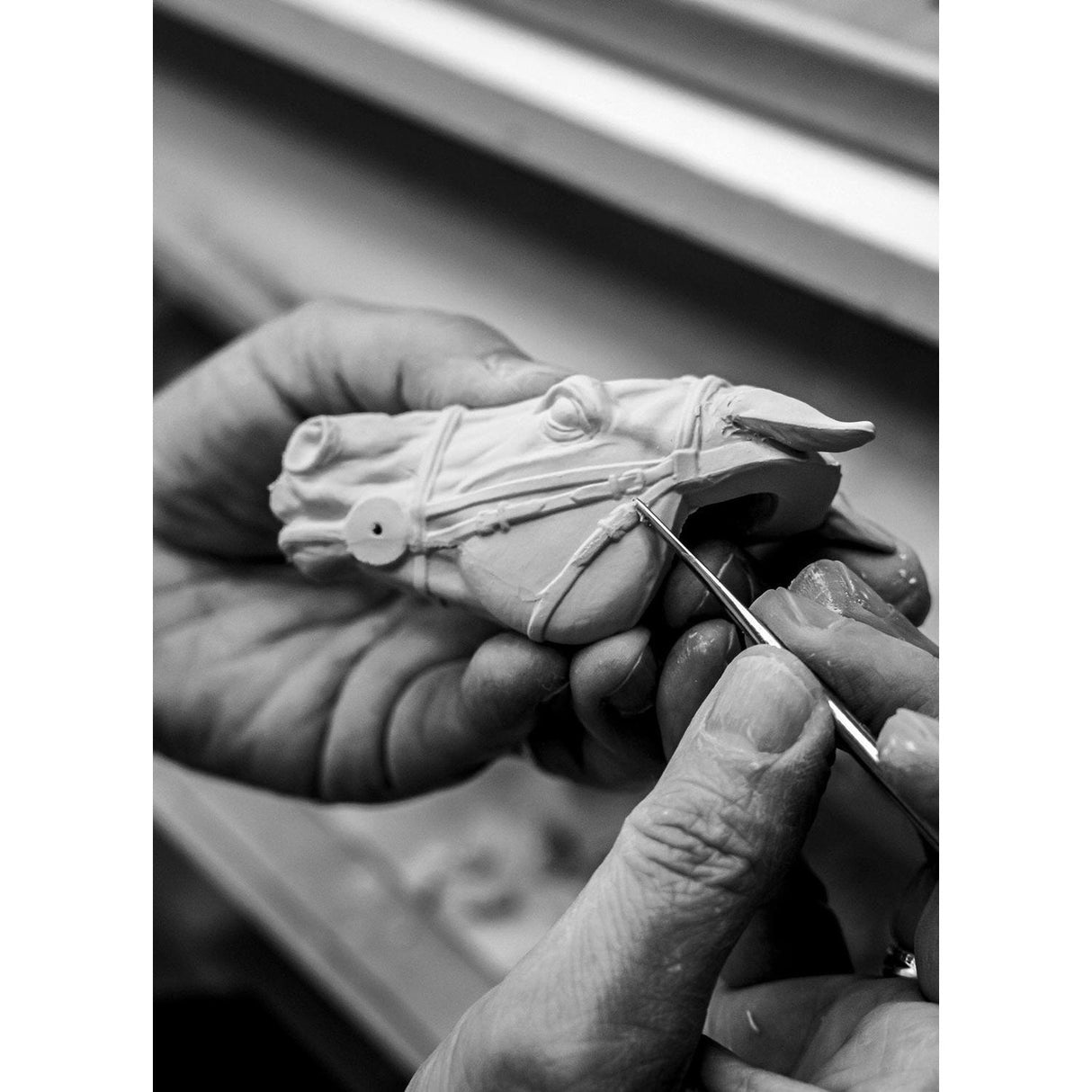 Lladró Figurina Corsa di Cavalli Edizione Limitata 28x44cm Porcellana