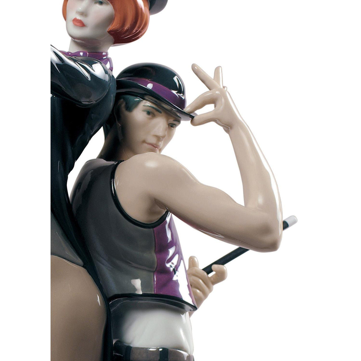 Lladró Figurina Coppia Ballerini All That Jazz 38x24cm Porcellana