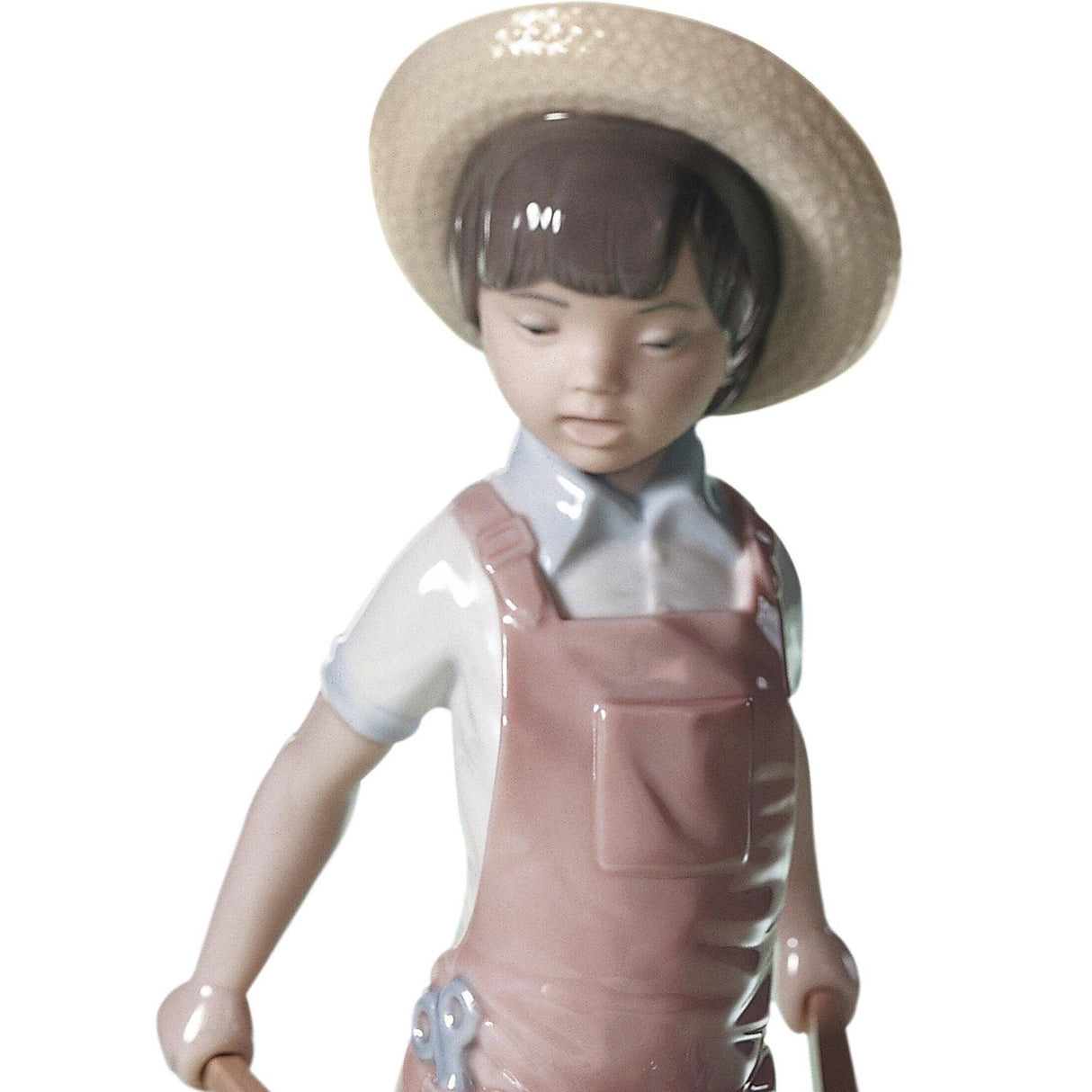 Lladró Figurina Bimbo con Fiori 23x14cm Porcellana