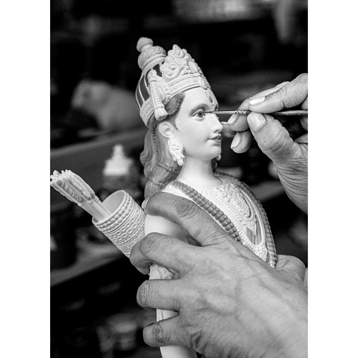 Lladró Scultura Lakshman e Hanuman Edizione Limitata 46x29cm Porcellana