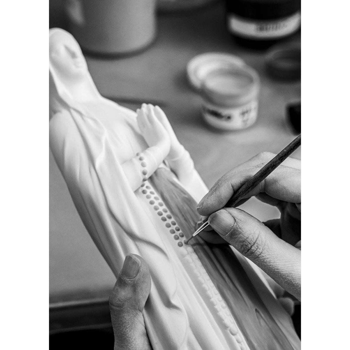 LLADRO' Figurina Nostra Signora di Lourdes 30x9cm Porcellana