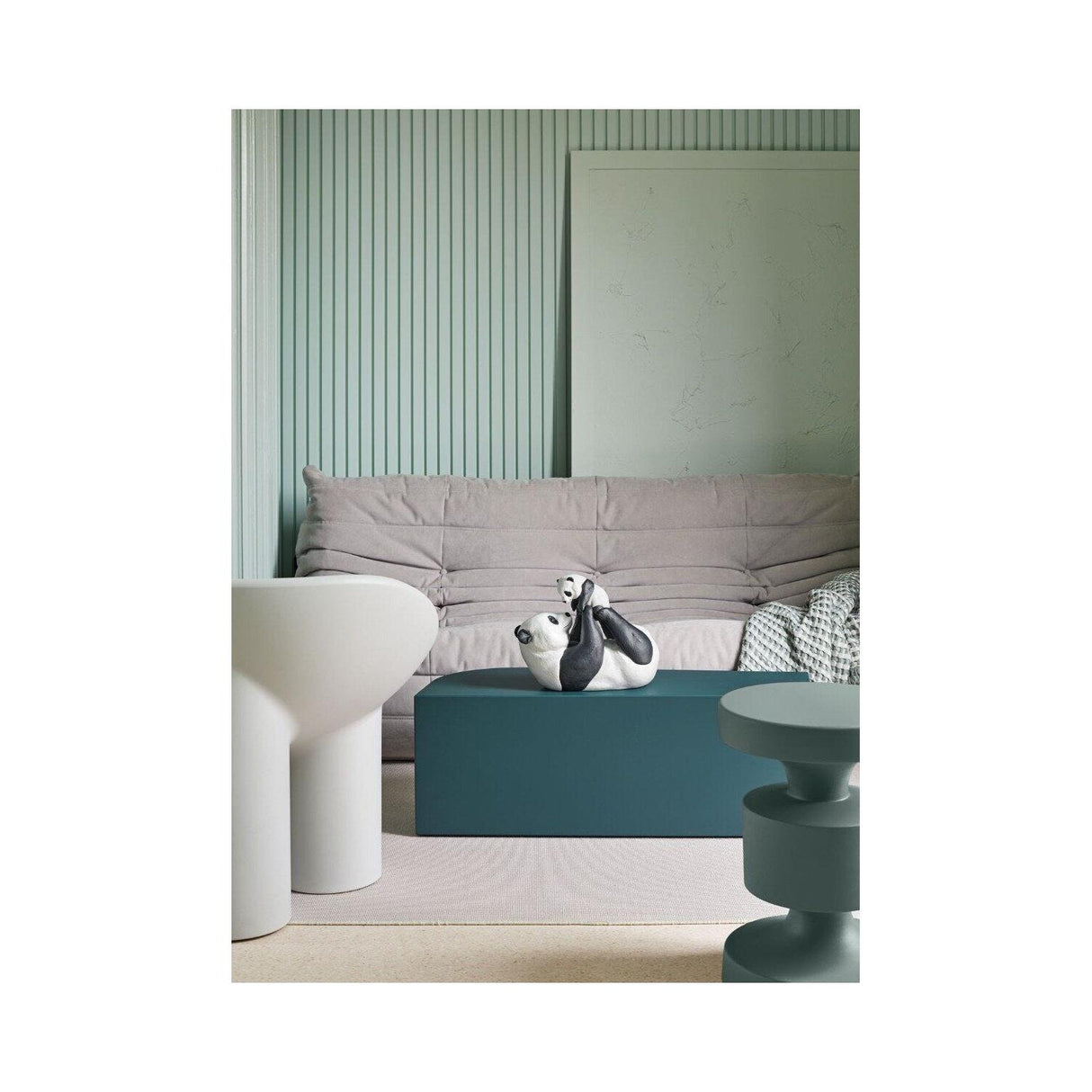 LLADRO' Scultura Mamma Panda 25x30cm Porcellana