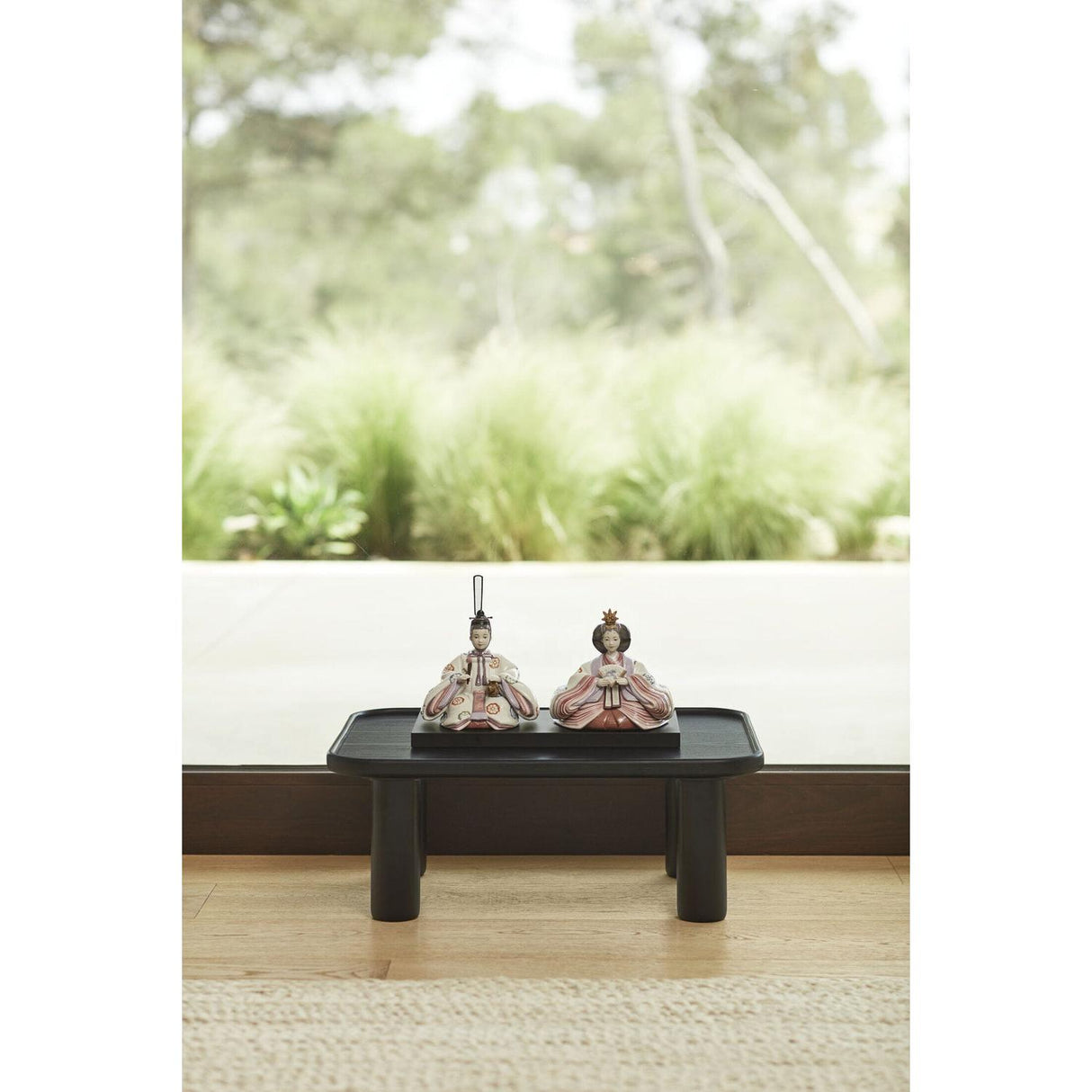 Lladró Scultura Hina Dolls Incisione Floreale Serie Limitata 26x41cm Porcellana