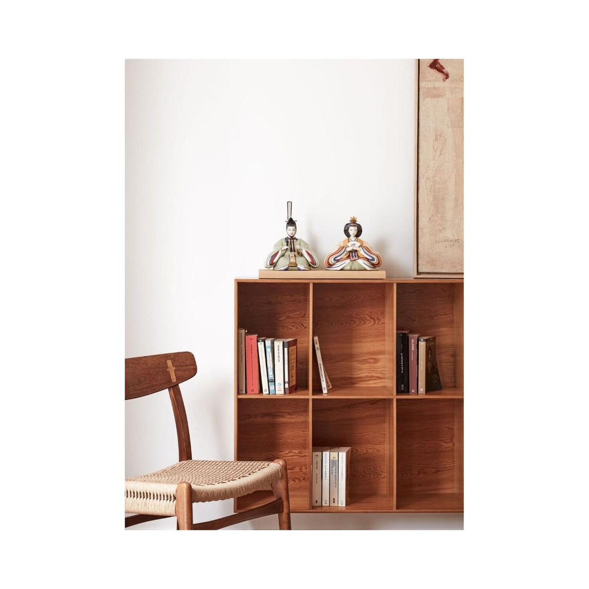 Lladró Scultura Hina Dolls Verde Giallo Serie Limitata 25x41cm Porcellana