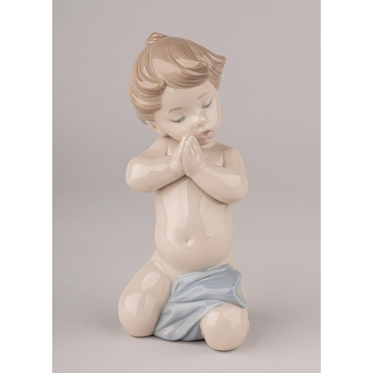 Lladró Figurina Bimbo Che Prega 13x7cm Porcellana