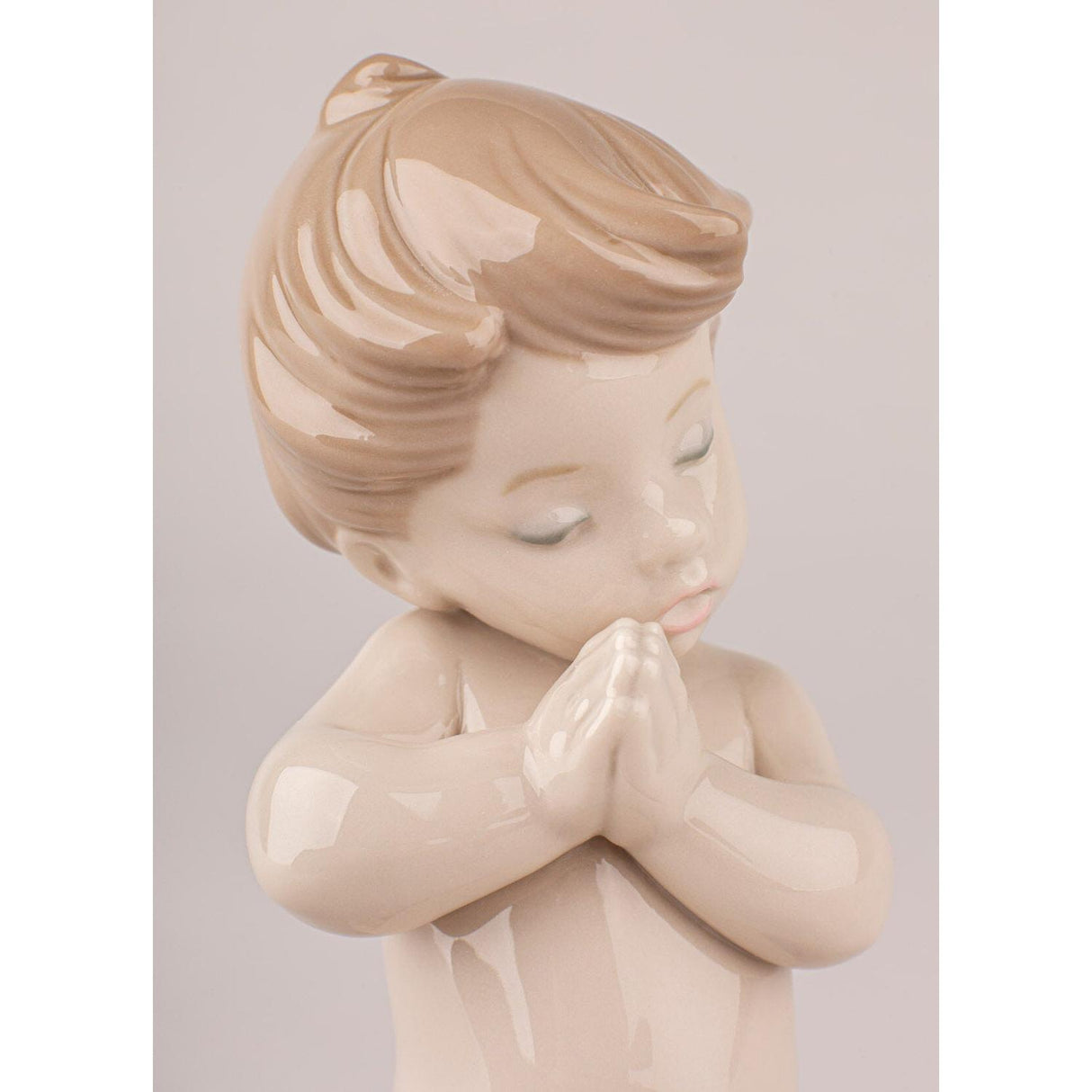 Lladró Figurina Bimbo Che Prega 13x7cm Porcellana