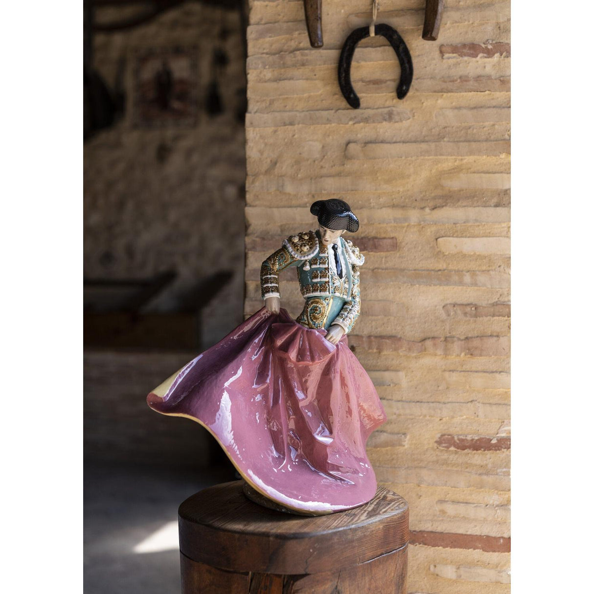 Lladró Scultura Il Matador Verde Edizione Limitata 46x43cm Porcellana