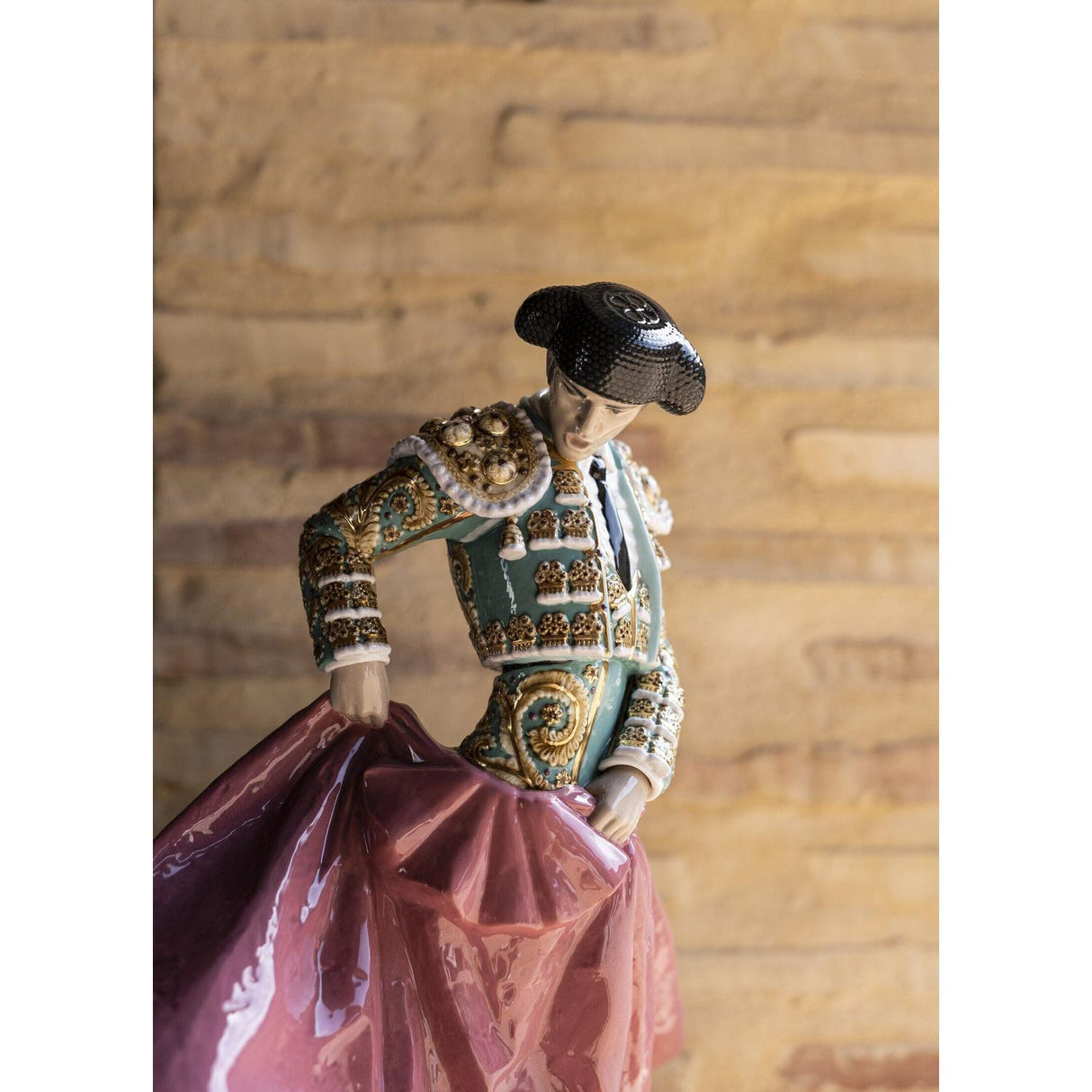 Lladró Scultura Il Matador Verde Edizione Limitata 46x43cm Porcellana