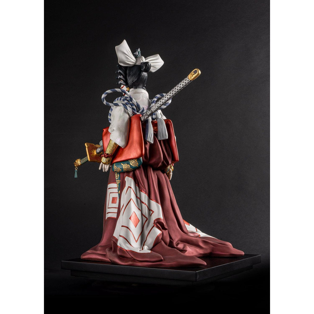 Lladró Scultura Japan Kabuki Serie Limitata 71x47cm Porcellana