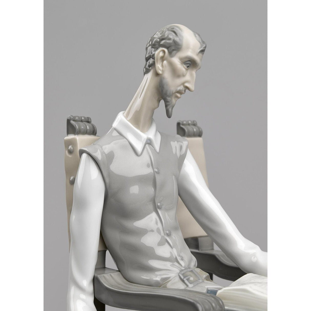 Lladró Scultura Don Chisciotte 40x48cm Porcellana